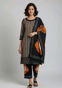 Stylish Printed Kurta Set with Dupatta