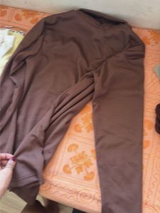 AJIO Brown Turtleneck Top