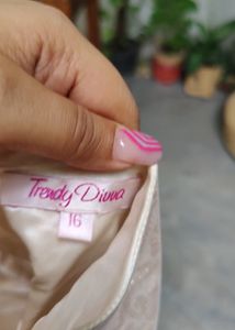 Trendy Divva Net &amp; Silk Party Gown