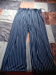 Striped Wide-Leg Pants