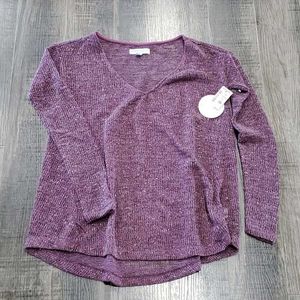 Aeropostale lilac glittery Knit Top