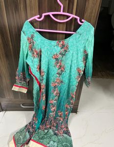 New Pakistani Style Green Suit With Duppata&amp;pant