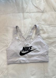Nike White Sports Bra