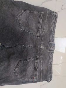 Men's Grey Washed Denim Jeans