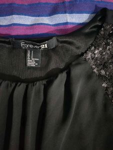 Forever 21 Sequin Shoulder Top✨