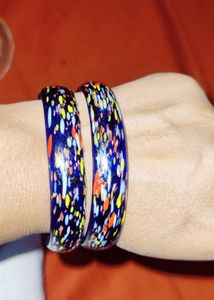 Blue Glass Bangles