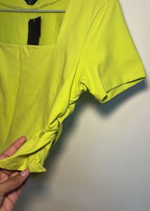 Neon Green Crop Top