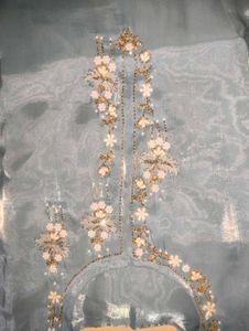 Women's Sky Blue Embroidered Kurta set Ethnic