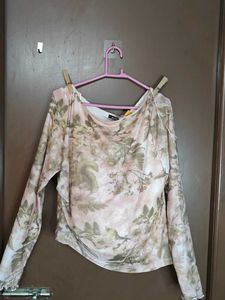 Free delivery! Sheer Floral Long Sleeve Top