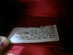 Designer New With Tag Bridal Clutch
