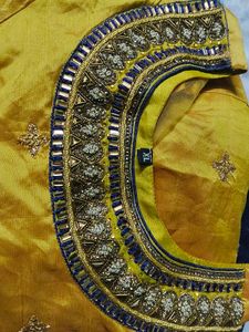 Exquisite Embellished Yellow Kurti and salwar