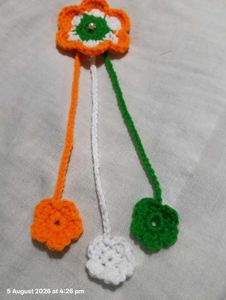 Handmade Tricolor Flower Hair Clip