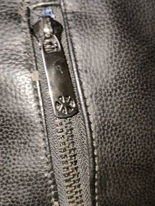 Stylish Black Leather Backpack