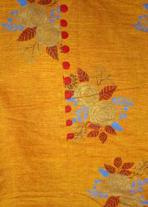 Printed shot Kurti combo - Teal &amp; Orange