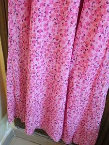 Pink Floral Ethnic Gown