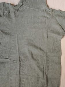 Green Turtleneck Sweater