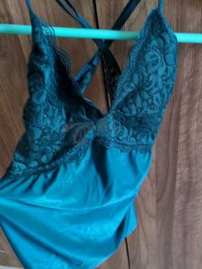 Lace Trim night suit