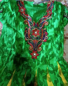 Beautiful Green Colour Dress
