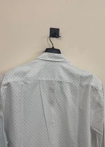 Zara White Polka Dot Shirt