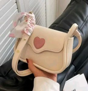 Cute Cream Heart Shoulder Bag
