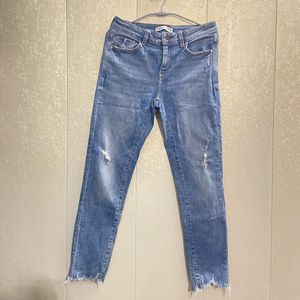 Dark Wash Distressed Jeans