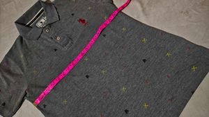 Men's Grey Polo T-shirt