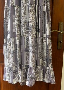 Boho Patchwork Floral Midi Dress
