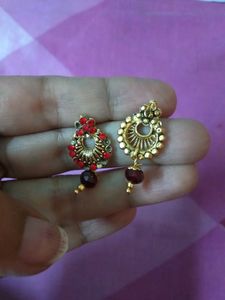New Mehendi Cones, Red Nailpaint Eartops