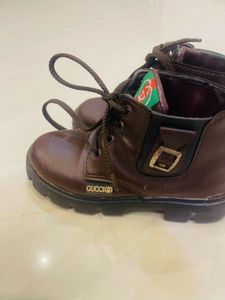 Gucci Brown Leather Shoes 12 size