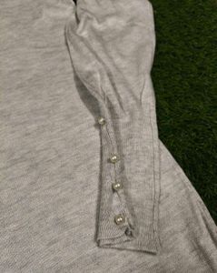 Imported Elegant Off White Knit Sweater