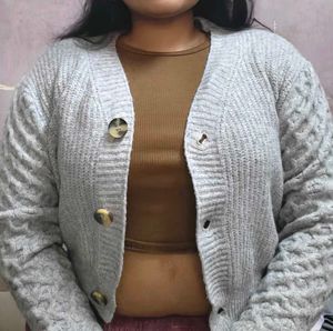 Cozy Grey Cardigan