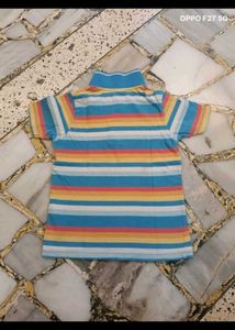 38. Colorful Striped Polo Shirt