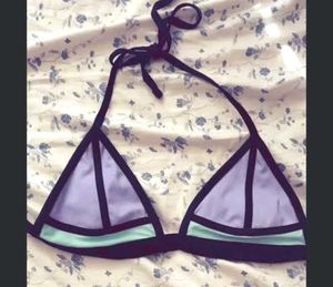 Stylish Color Block Bikini Top