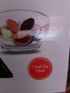 Snack Try And Bowl Set ( 4bowls)