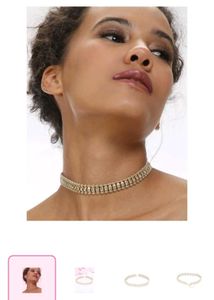 Gold-Tone Beaded Choker