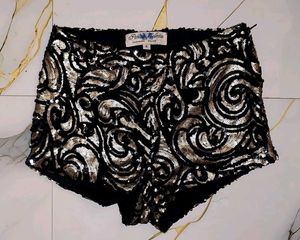 embellished micro shorts
