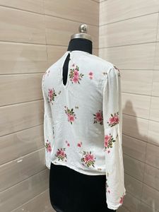 Floral Wrap Top