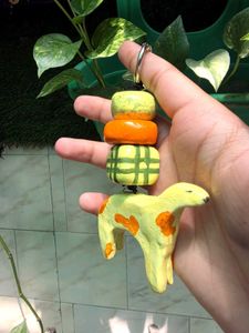 llama Handmade Charm Keychain