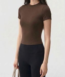 Brown Fitted T-Shirt