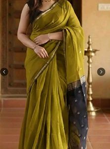 Maheshwari cotton saree with separate blouse