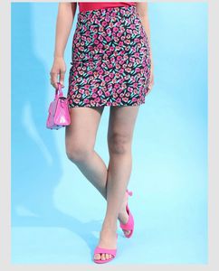 Floral Print Mini Skirt 🎀
