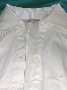 Elegant White Button-Down Shirt