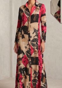 ❤️Patterned Maxi Shirt Dress❤️