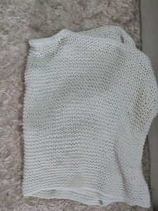 Chic White Knit coverup