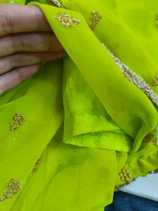 Stunning Lime Green Anarkali Gown
