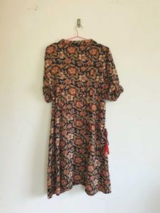 The Earthy Autumn Kalamkari Shirt Dress