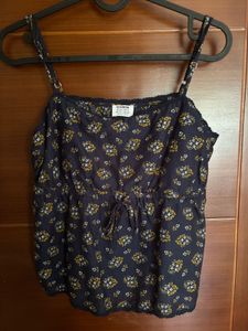 Navy Floral Cami Top