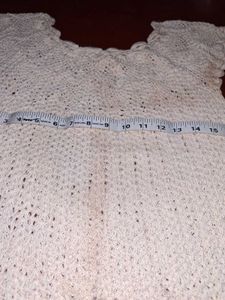 Cream Crochet Top