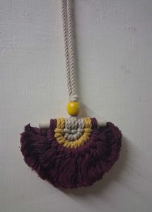 Boho Macrame car charm