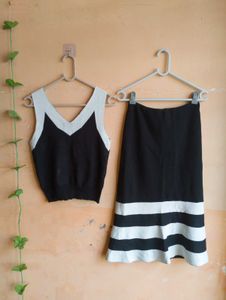 🤍Free Delivery Chic Black &amp; White Co-ord Set🤍